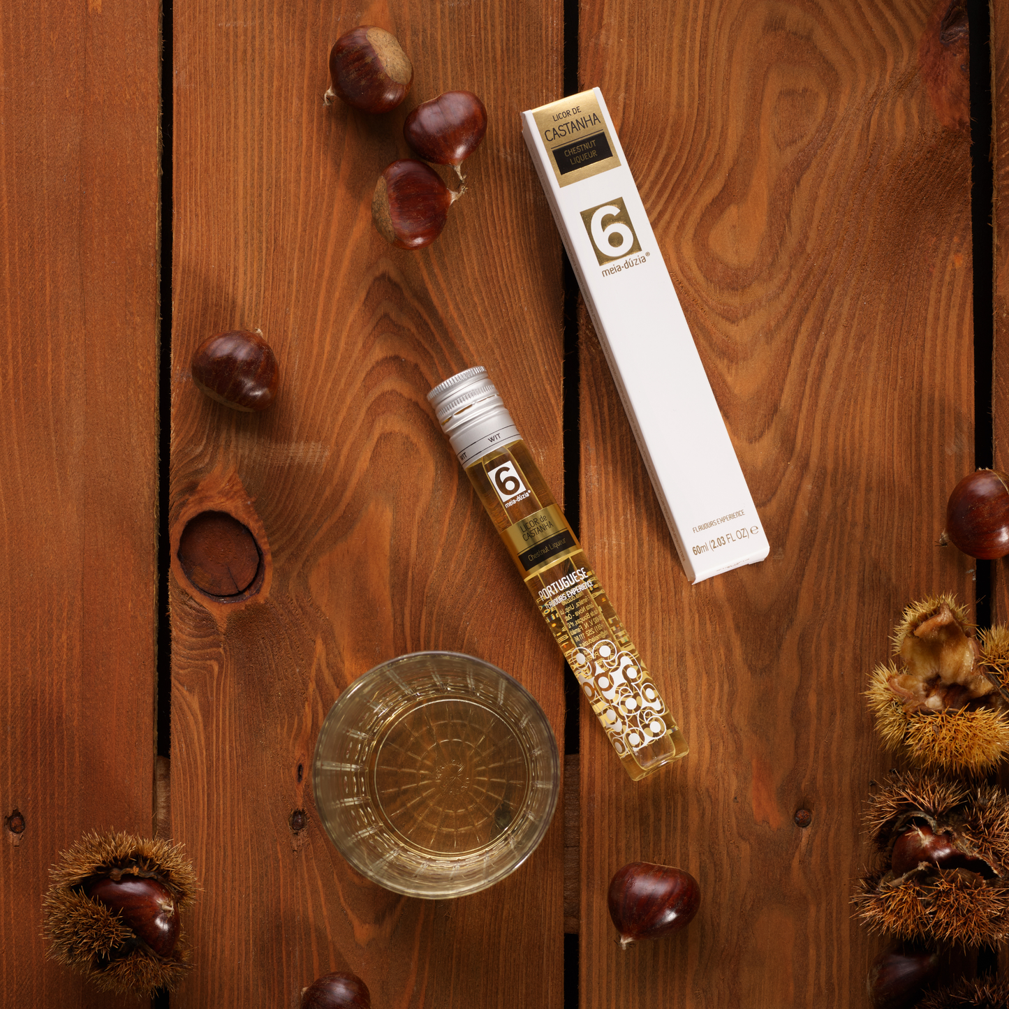 Cabaz de Aniversário | Presente Gourmet, licor de castanha, meia.dúzia® Sabores de Portugal, prendas de aniversário gourmet