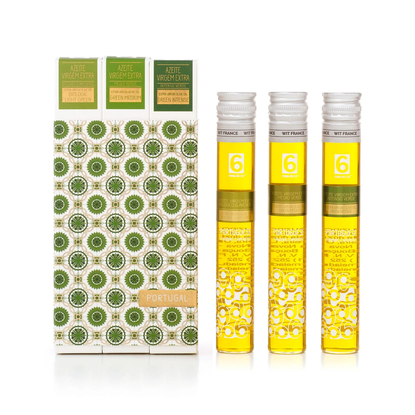 PACK 3 Azeites Verdes - Azulejos Portugueses - Souvenir de Portugal meia.dúzia®