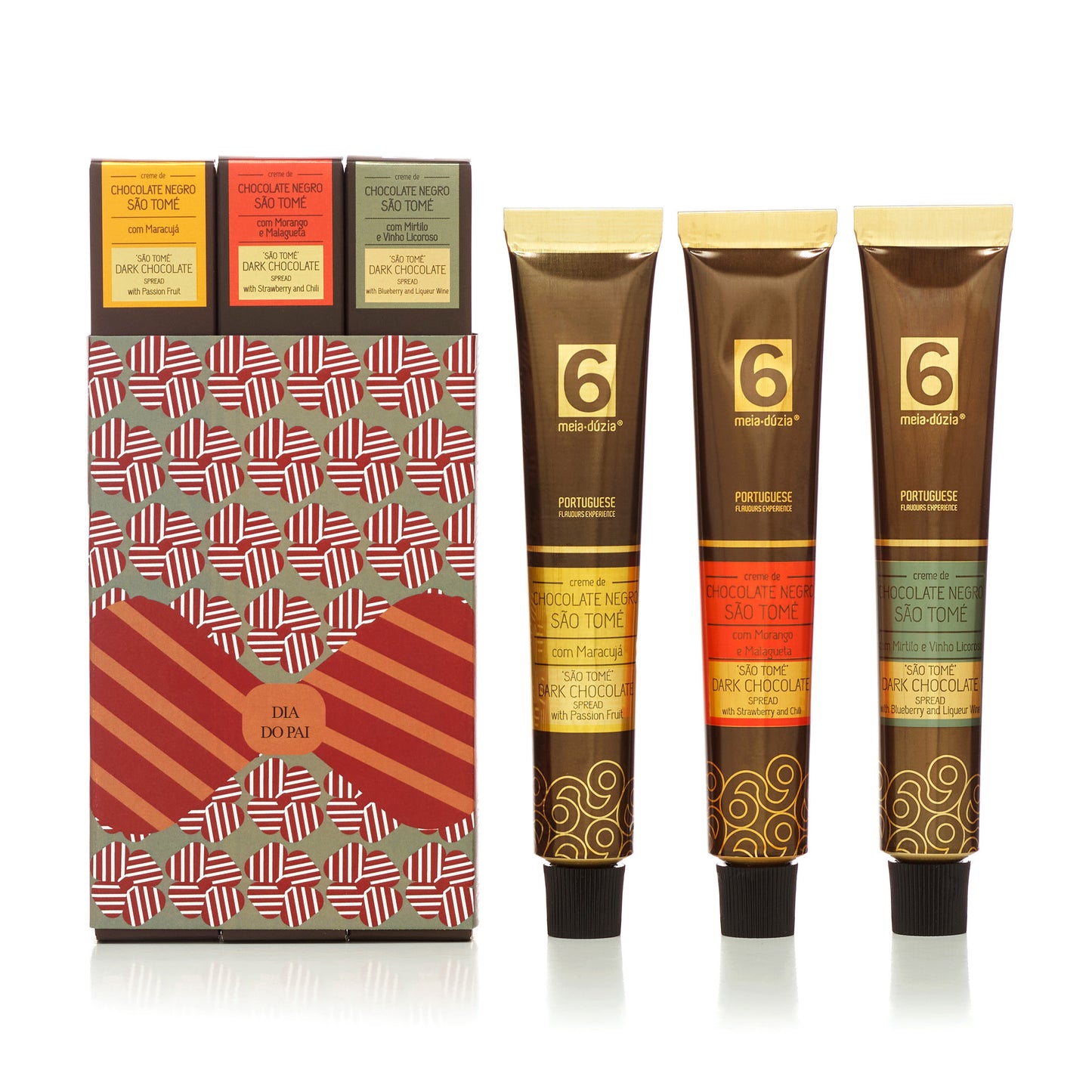PACK3 Chocolates | Prenda do Dia do Pai, Experiências Gourmet 100% Portuguesas, meia.dúzia® Sabores de Portugal