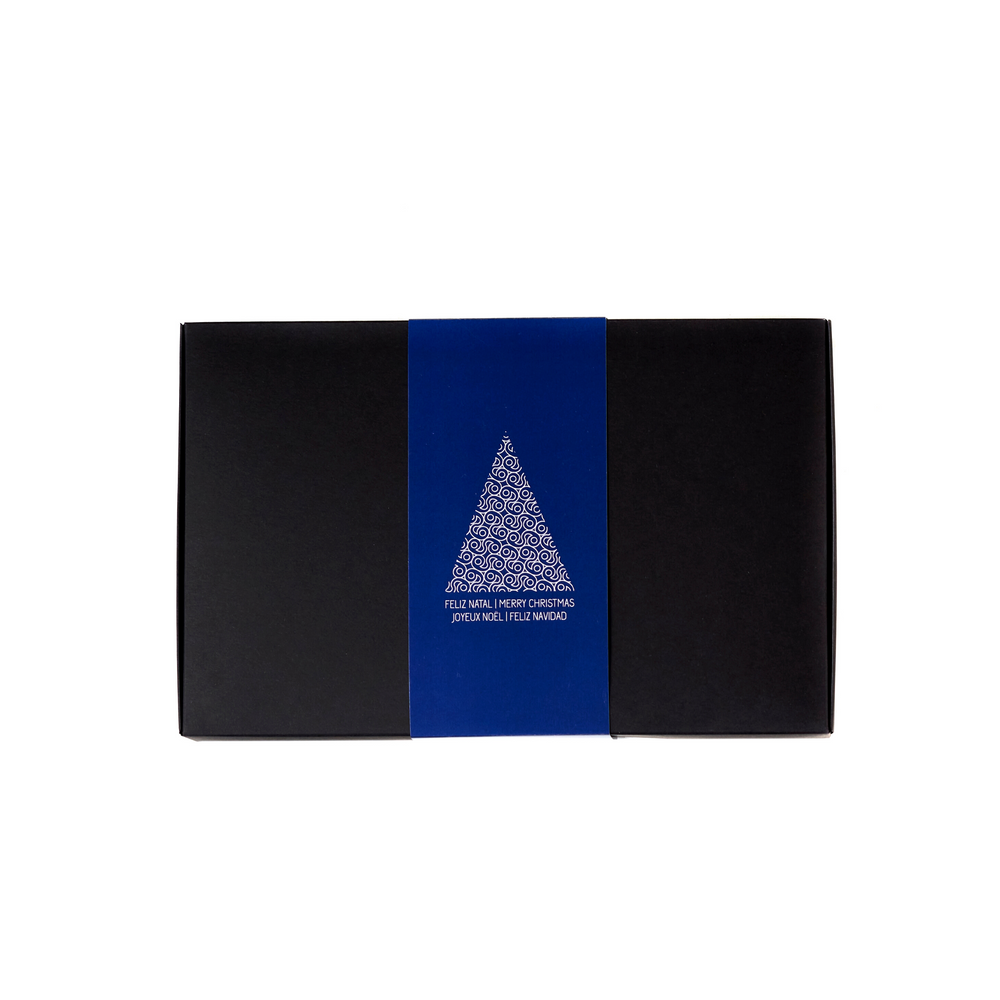 Caixa Pack 6 Preta Especial Natal Azul