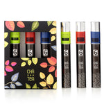 PACK 3 Chás Aromáticos n.1, inclui: chá verde com citrinos, chá de rooibos com pedaços de chocolate e amêndoa, mistura de chás pretos com frutos do bosque e pétalas de centáurea azul - sabores portugueses gourmet by meia.dúzia - sabores de Portugal